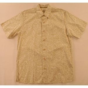 Pusser's SS Camp Shirt Khaki Print NWT $75.00